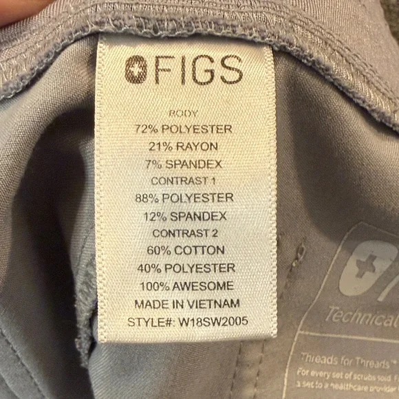 Figs Technical Collection Scrub Joggers in Gray - size Small - Picture 3 of 7